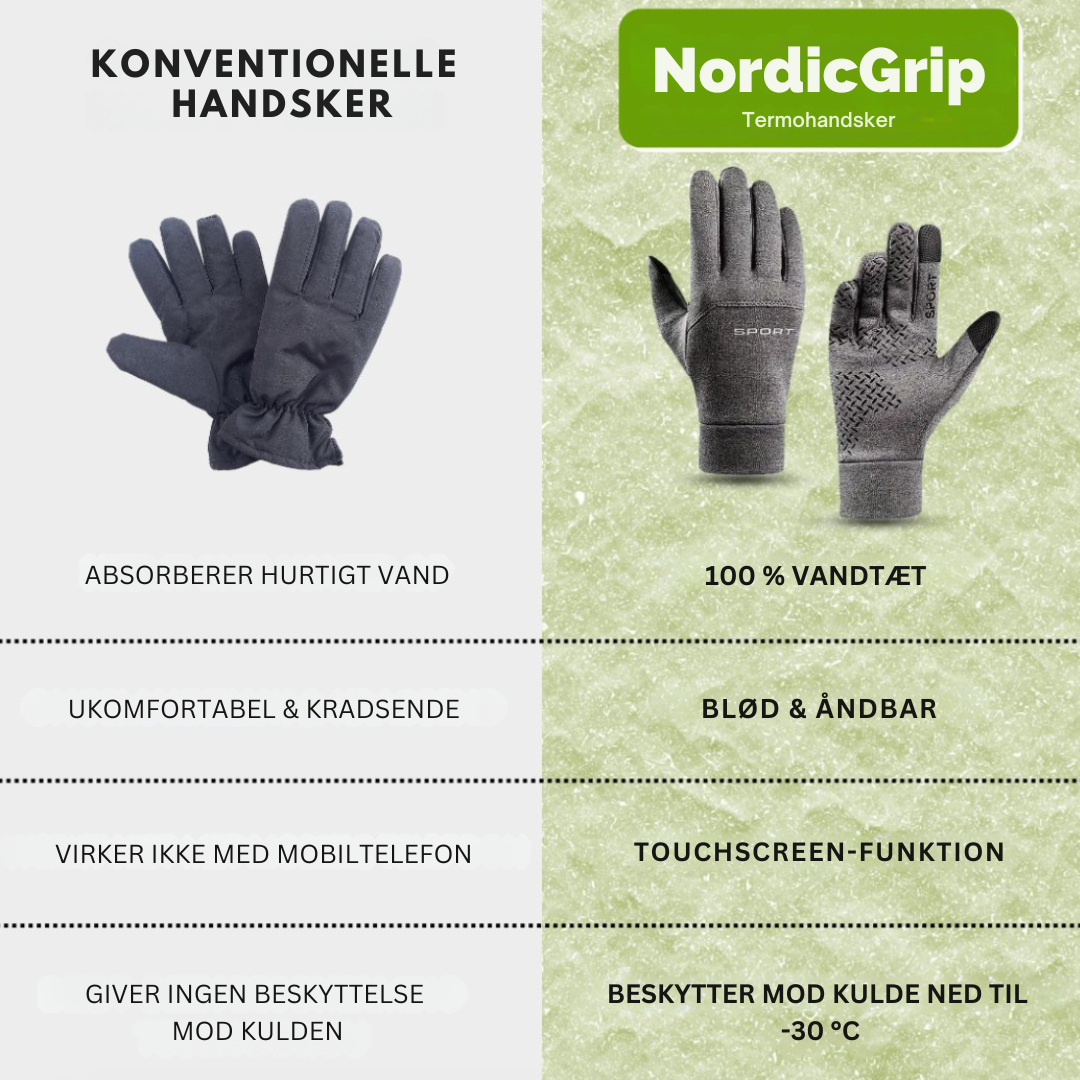NordicGrip™ Sport Termiske Handsker